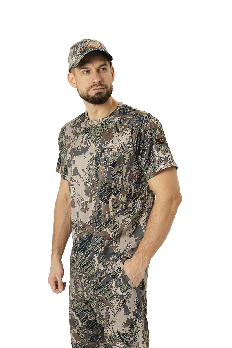 Футболка King Hunter BASE цвет Camo Gray